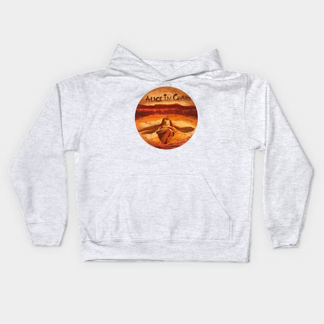 Vintage aic sunset Kids Hoodie by PATTERNCOLORFUL